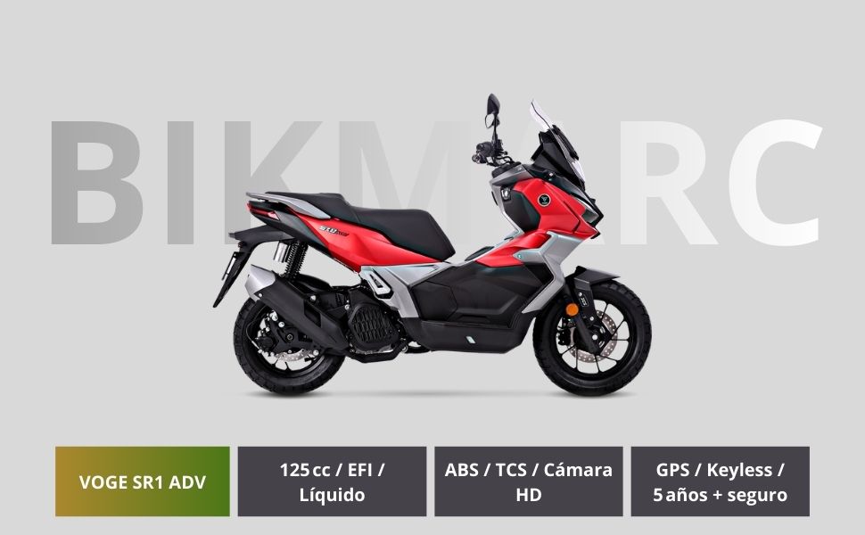 Scooter Voge SR1 ADV 125 cc todo terreno con ABS, TCS, GPS y Keyless